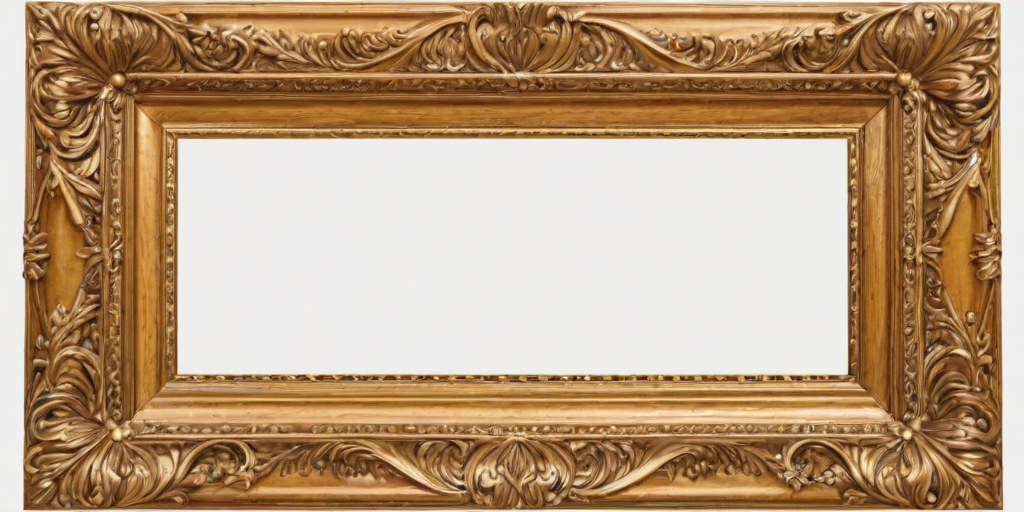 wooden picture frame png
