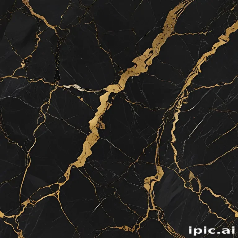 black and gold marble