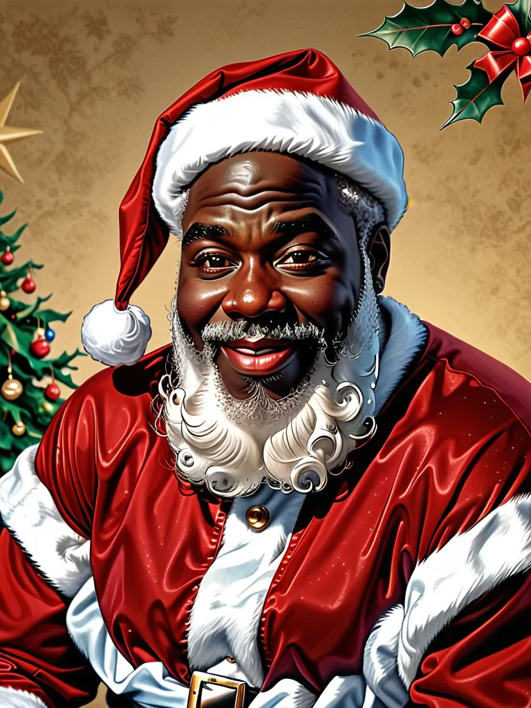 image of black santa