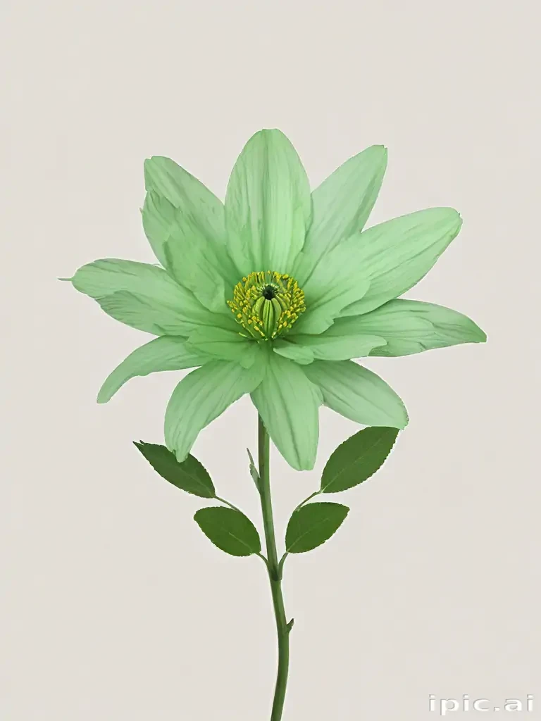 green flower png