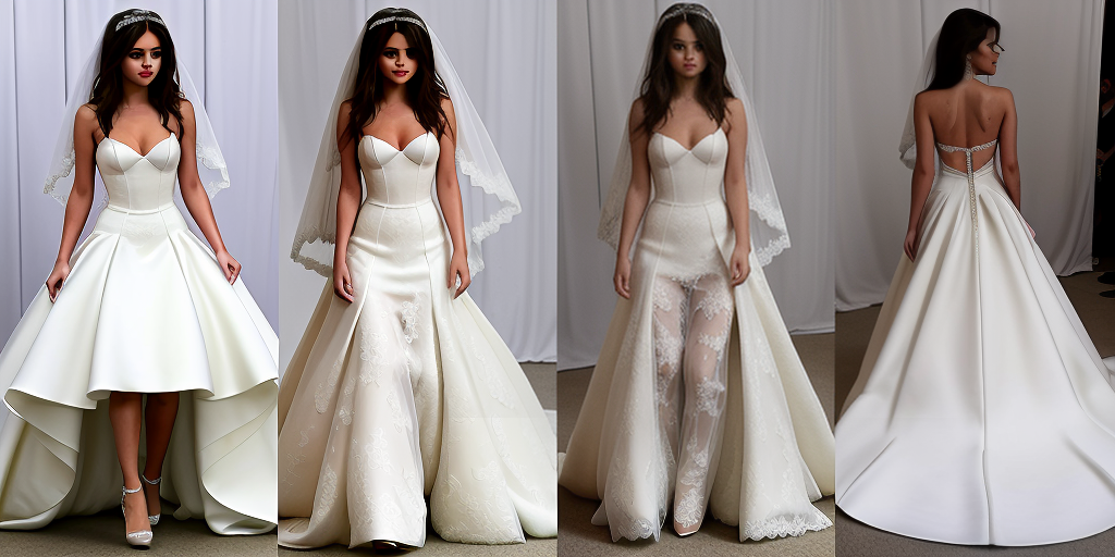 selena gomez wedding dress only murders