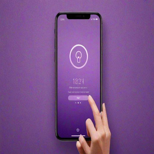 purple lock screen