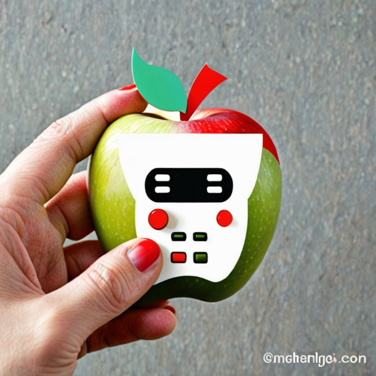 Create a gaming apple looking like a cuter human