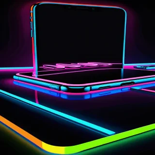 4k neon phone wallpaper