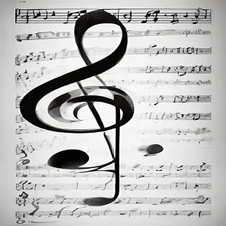music notes transparent