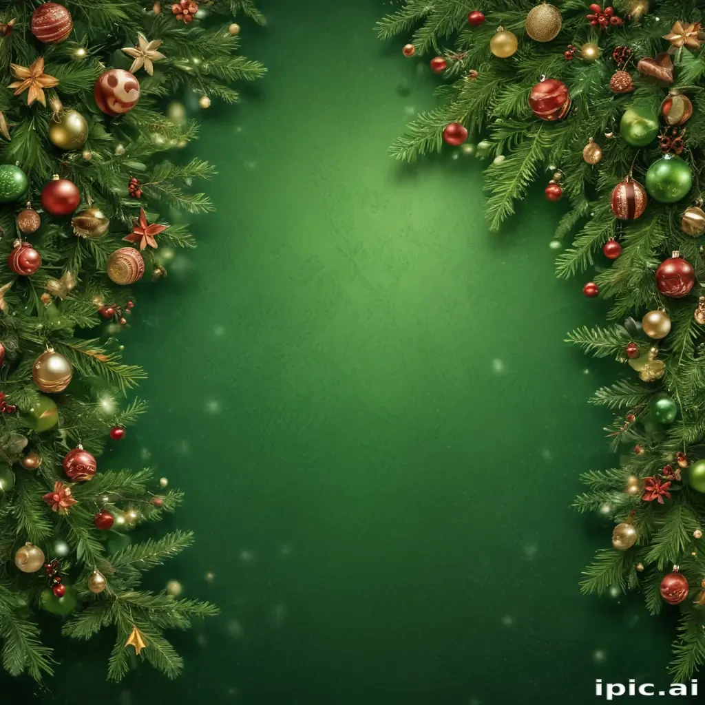 christmas background green