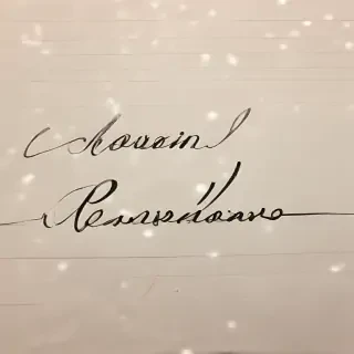 kevin in cursive