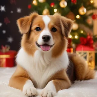 christmas wallpaper dogs