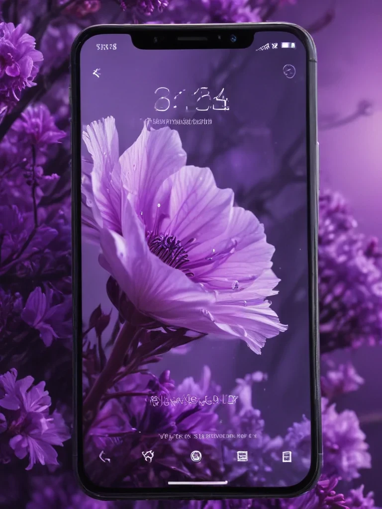 purple lockscreen