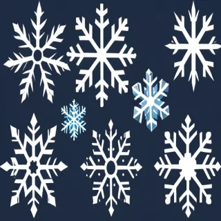 snow flakes png