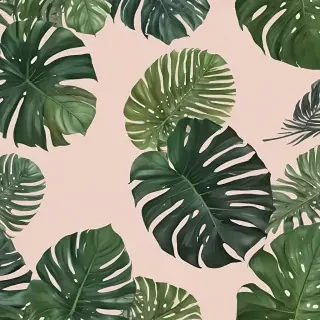 aesthetic monstera wallpaper