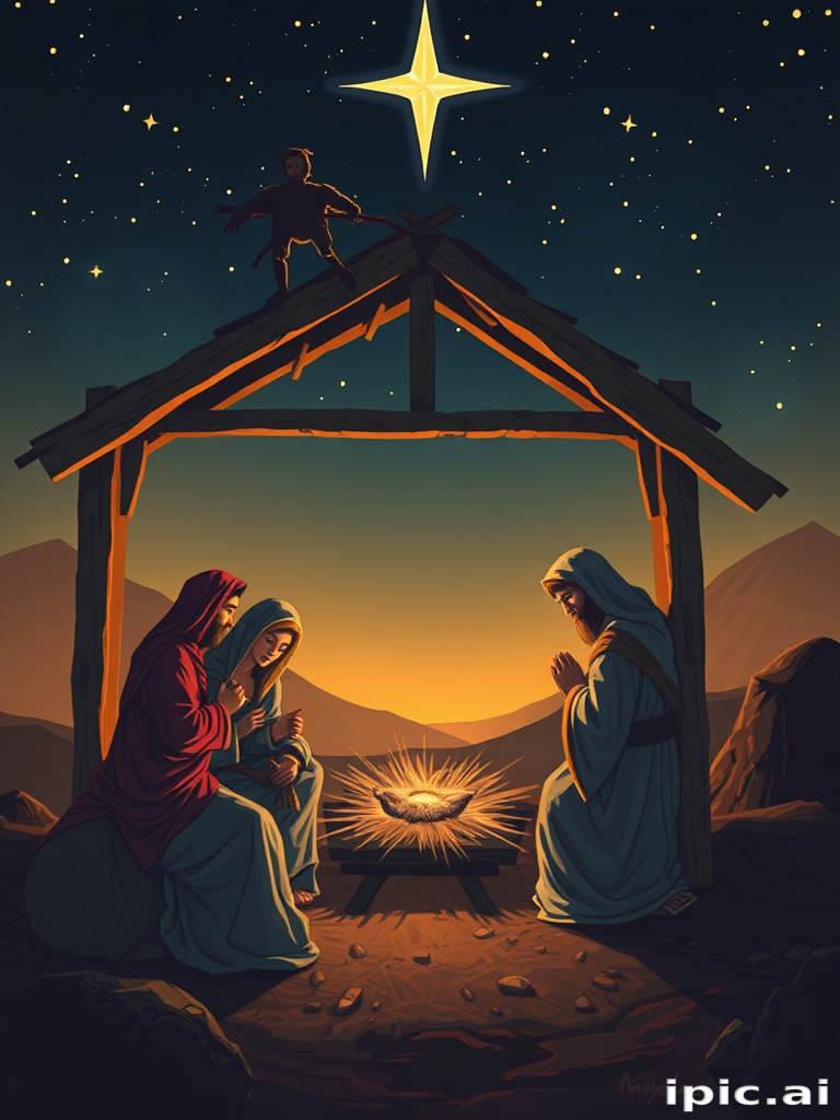images of the manger scene