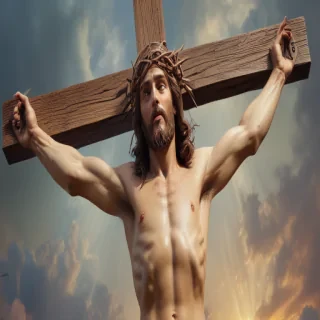 picture of jesus on the cross