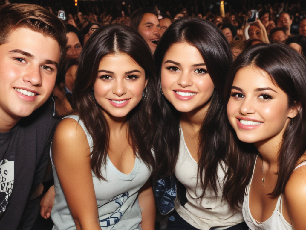 selena gomez with fans