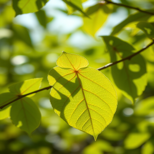 leaves transparent