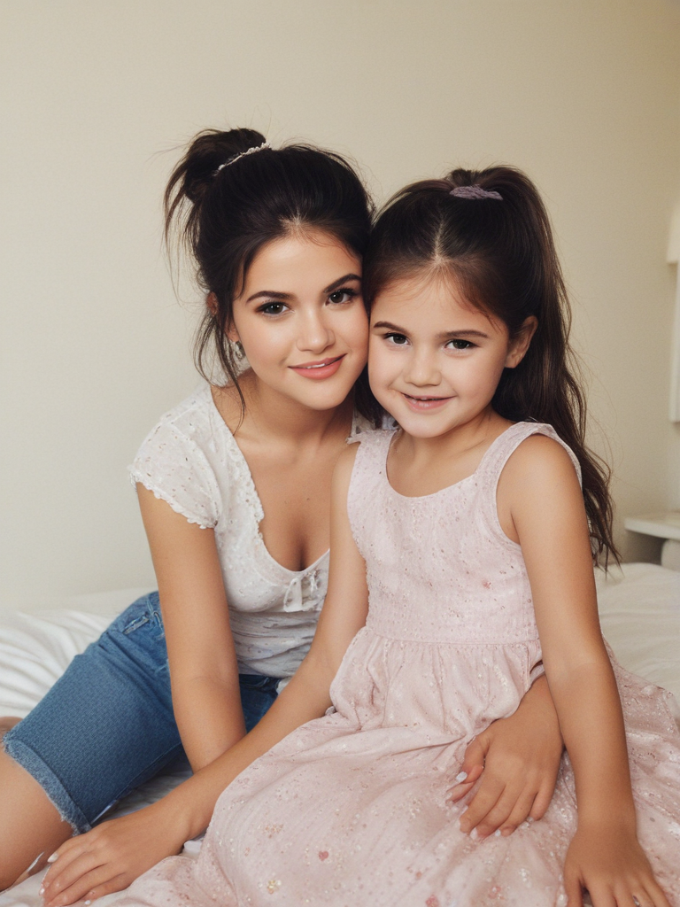selena gomez and little sister