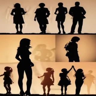 people silhouette png