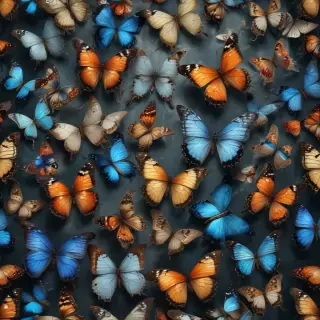 butterflies transparent background