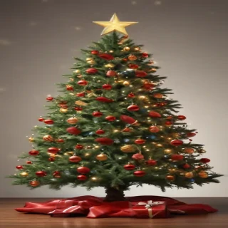 christmas tree no background
