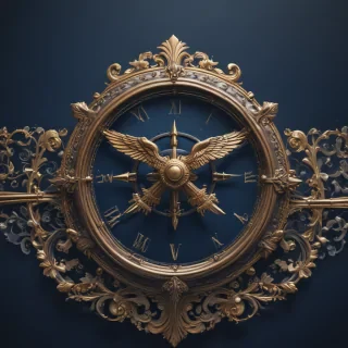 navy background