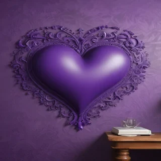 heart purple wallpaper