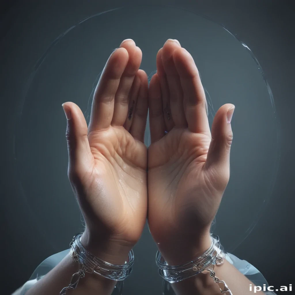 transparent prayer hands