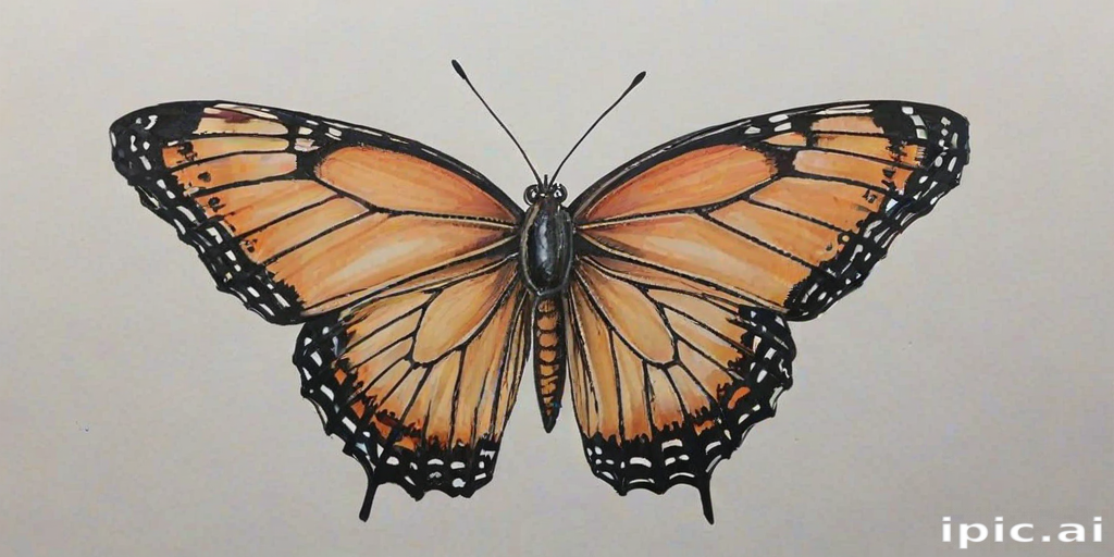 butterfly drawling
