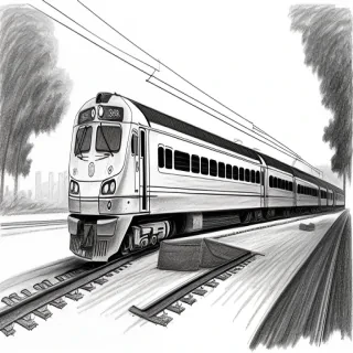 train drawing