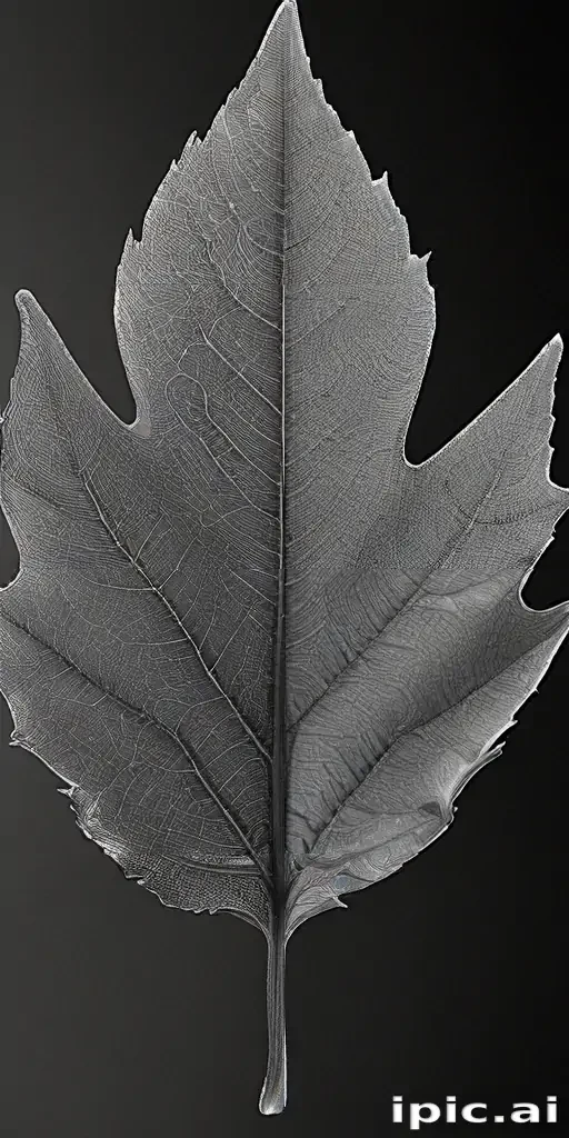 leaf images black and white