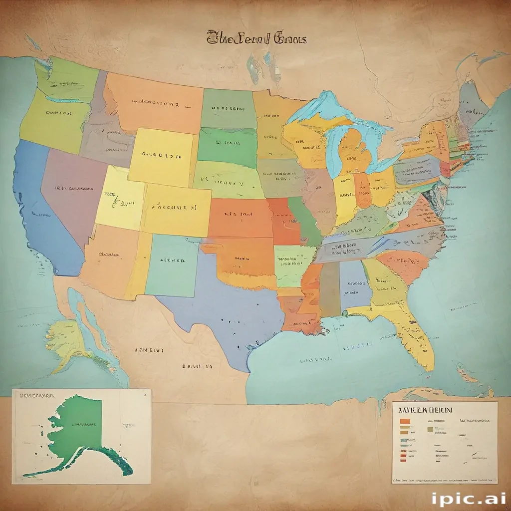 map of the us states