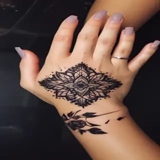 cute hand tattoos for black females