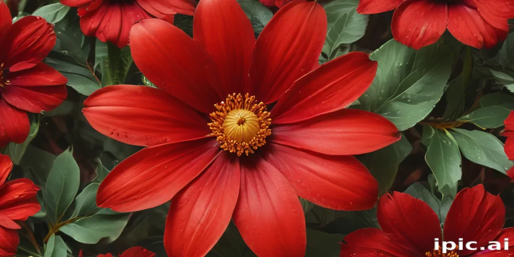 red flower png