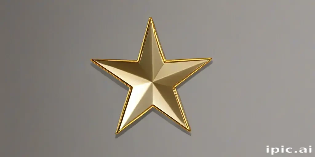 transparent gold star