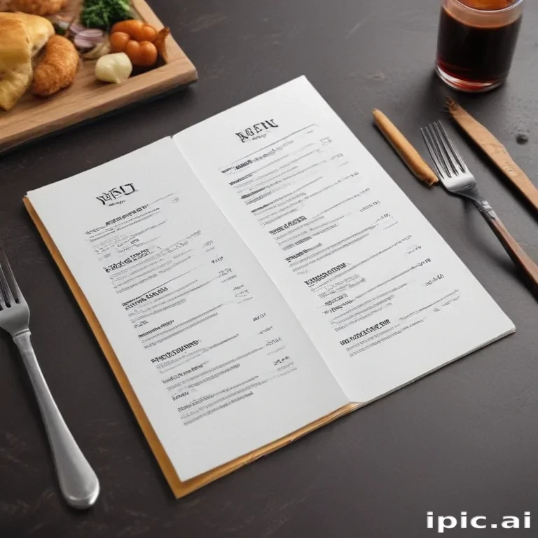restaurant menu mockup free