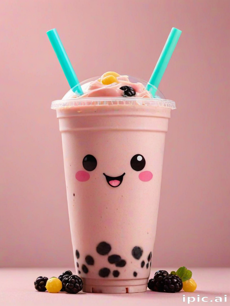 cute boba tea wallpapers