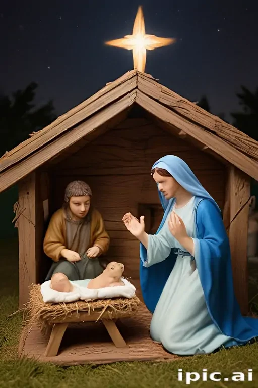 free christmas nativity scene