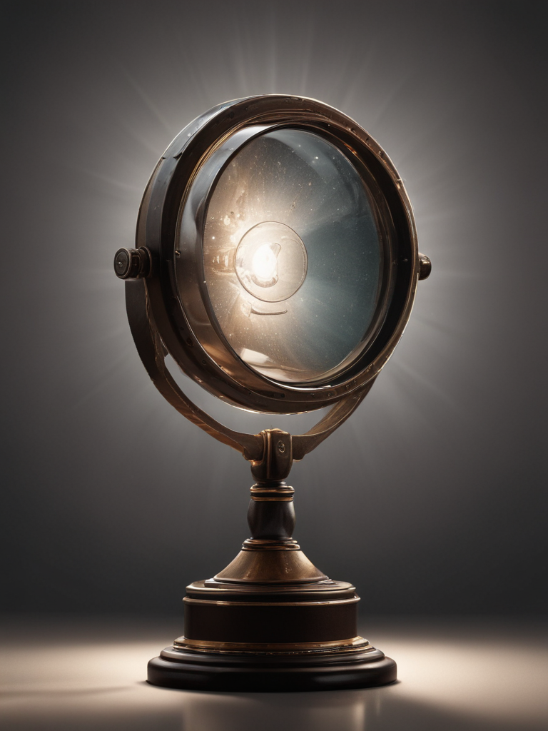 A Vintage Illuminated Globe on a Stand Emitting a Soft Glow.