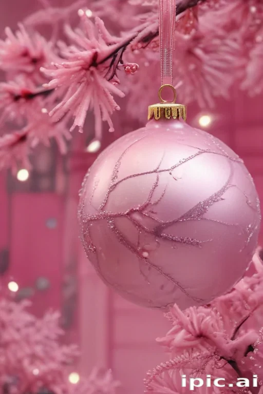 pink christmas aesthetic wallpaper