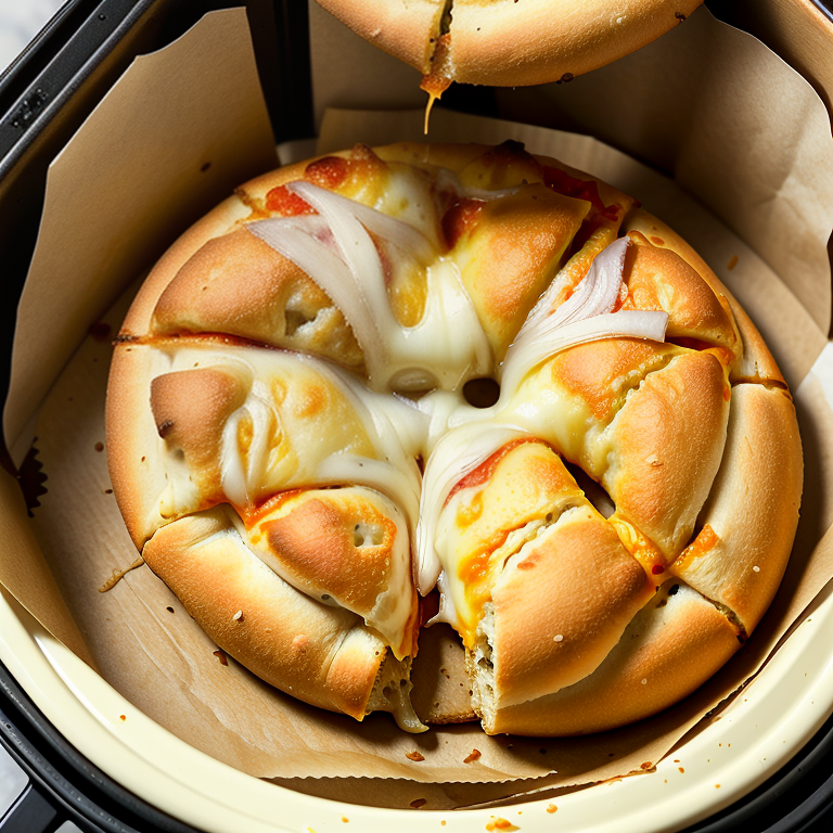 how long to cook pizza bagels in air fryer