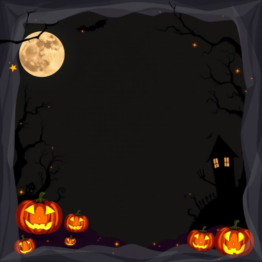 halloween border transparent