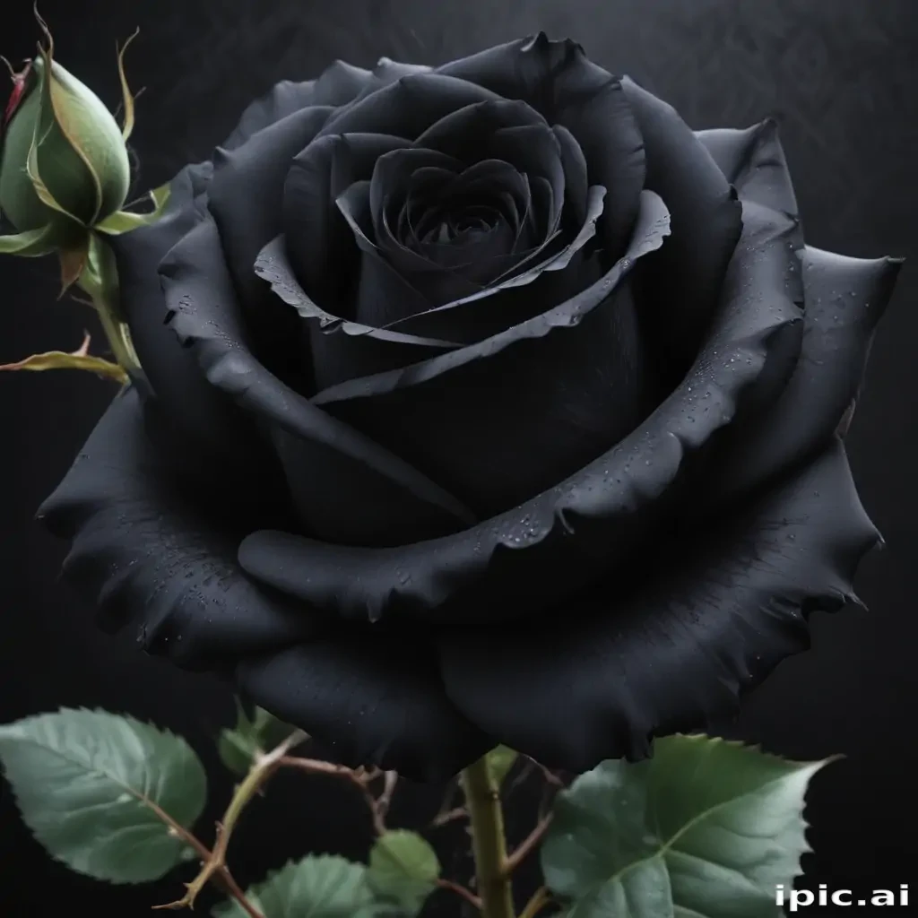 aesthetic black rose wallpaper