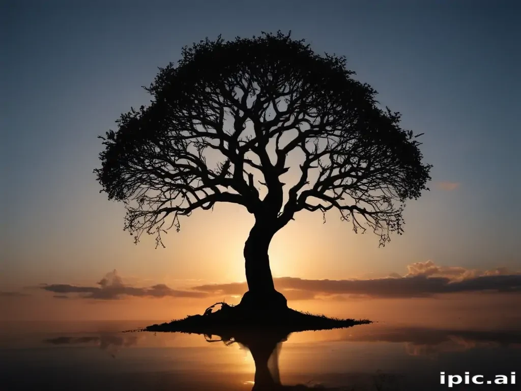 silhouette tree png
