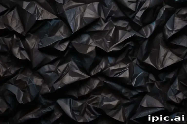 black crumpled paper