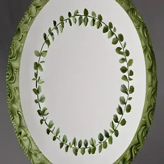 circle with leaves