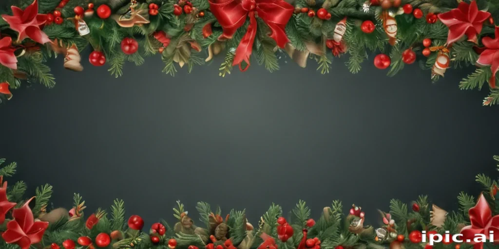 christmas background frame