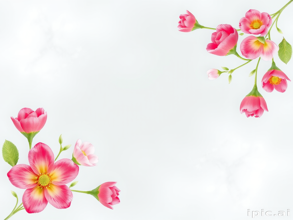 flower transparent border