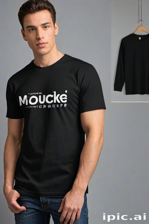 black shirt mockup