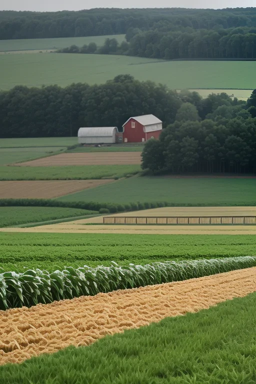 background of a farm