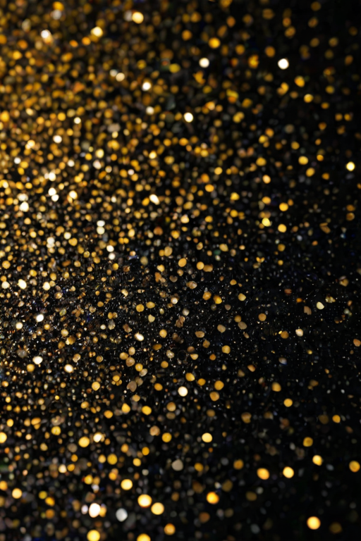 glitter on black background