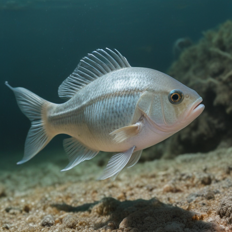 A fish standing